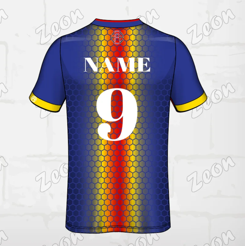 Factory OEM ODM Customized Blue Design Team logo High Quality Professional Soccer Jersey Football Shirts