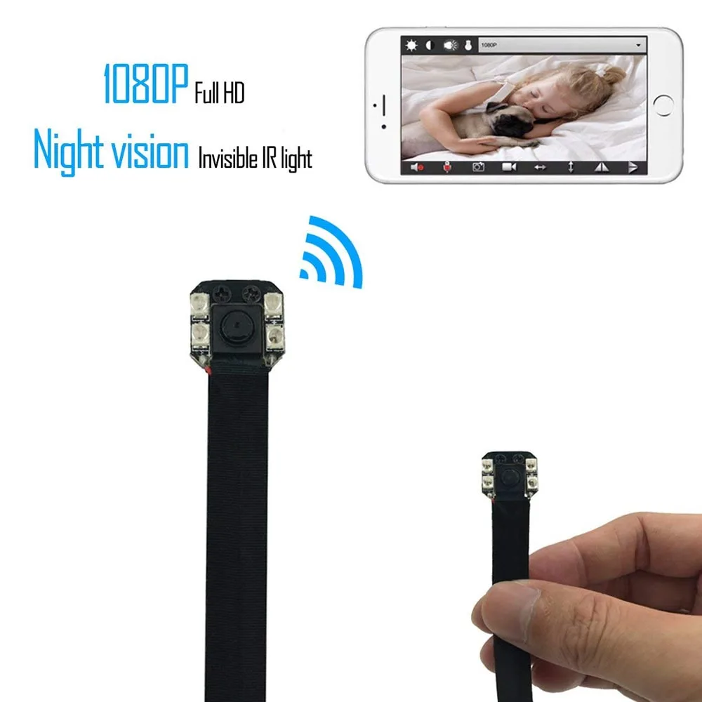 
Беспроводная IP-камера Full HD 1080P видео p2p сетевое ночное видение ИК-жена DIY модуль Mini DV DVR детские мониторы камера безопасности PQ199 