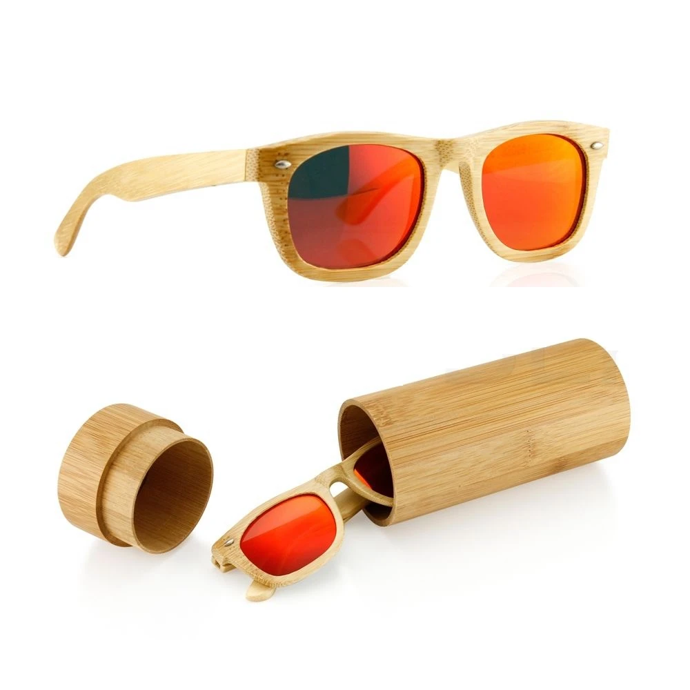 Latest High Quality Hand Made Spring Hinge Polarized Sun Glasses Polarized Customized logo Wood Bamboo Sunglasses 2022 for Men
