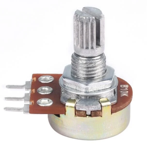 16mm Potentiometers - Dual Gang - 1/4 Smooth Shaft - Solder Lug