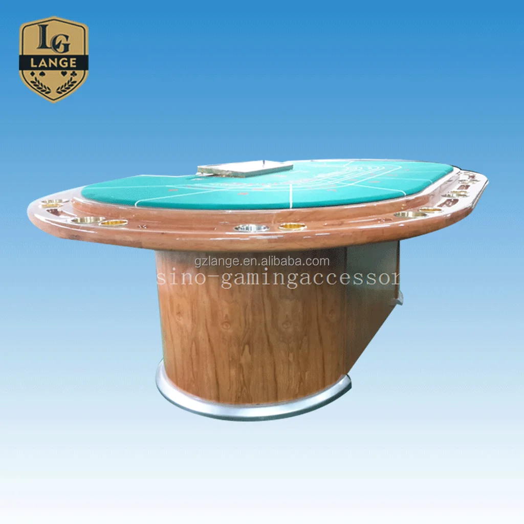 Качественный роскошный покерный стол из массива дерева с распылителем и технологией радиочастотной идентификации для