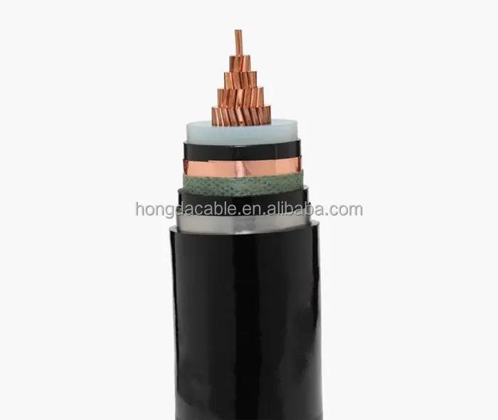 Factory Single Core Copper XLPE Insulated 15KV Underground Power Cable 150mm2