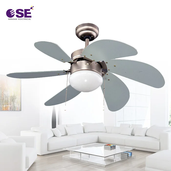 Designer Fancy Ornamental Ceiling Fan 6 Blade 30 Inch Decorative hang Fans with Light