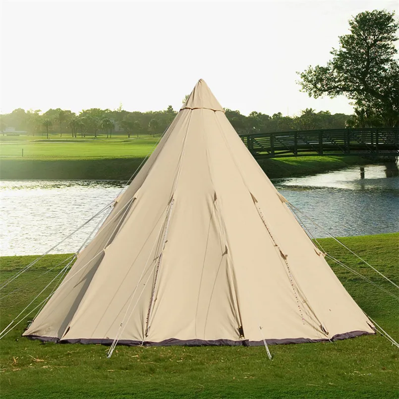 Teepee Tipi Style 5-8 Man Berth Person Camping Festival Wigwam Tent