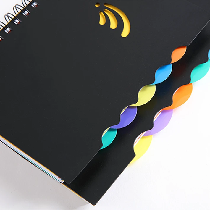 Customized Spiral Notebook with Colored Index Tab Divider