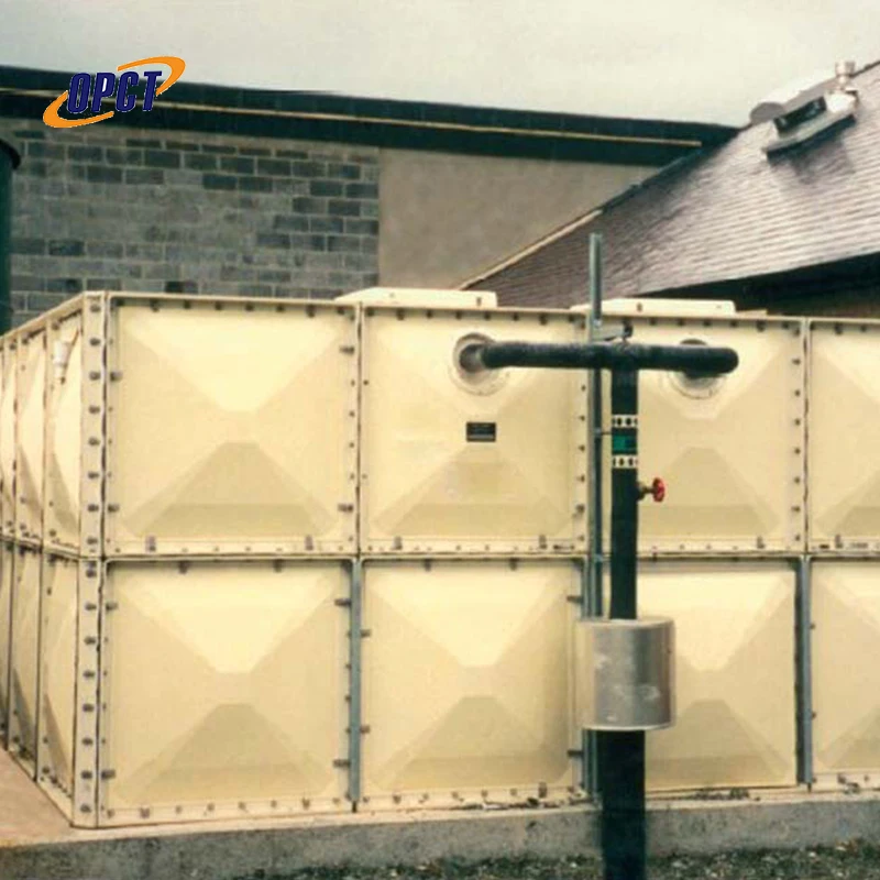 FRP Panel Type Tank With Elevated Steel Tower