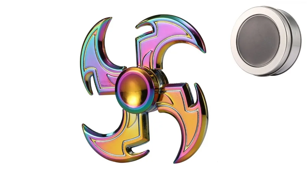 Rainbow Hand Spinner Fidget Zinc Alloy Multicolor Metal Fidget Spinner Metal Bearing EDC Finger Spinner Hand Relieves Stress