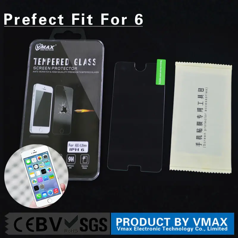 0.2MM взрыва- доказательство 2.5d многоразовые мобильный телефон 9h закаленное стекло протектор экрана для iphone 6
