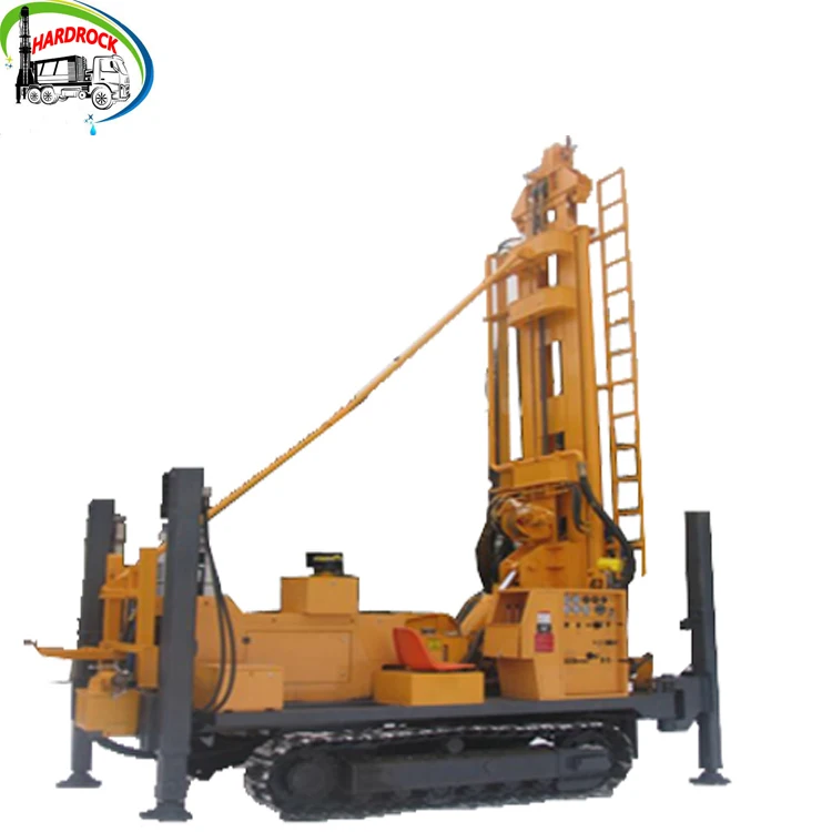 Water Well Drilling Rig 65kw Diesel Engine Driven Crawler Rock Drilling Rig S...