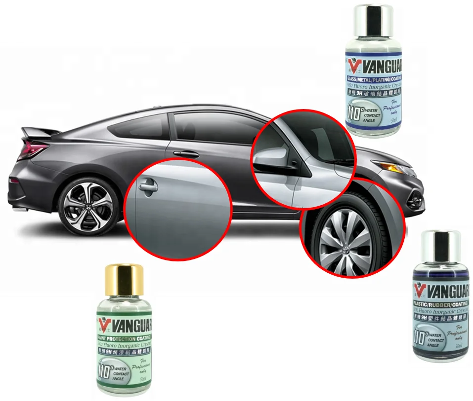 Долговечный, блестящий блеск с покрытием из стекла автомобиля
