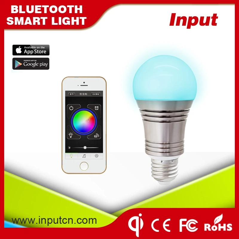 Смартфон app controlled смарт светодиодные лампы bluetooth светодиодные лампы умный лампы