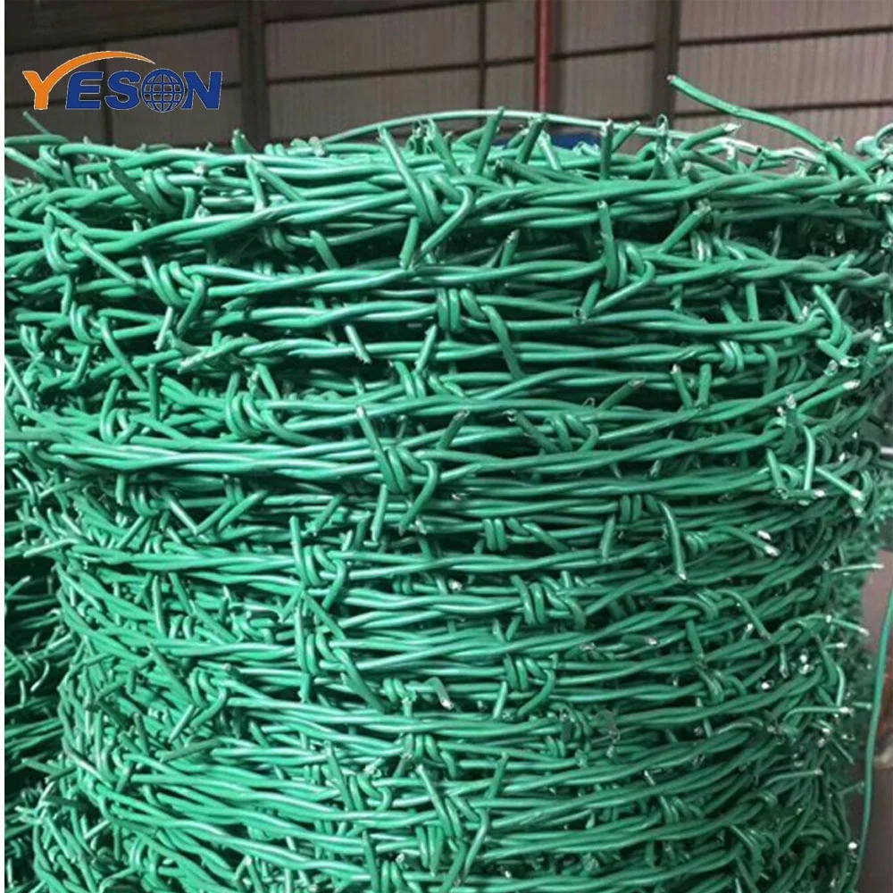 Cheap Plastic Barb Wire Fence Bulk PVC Coated Barbed Wire in Sri Lanka