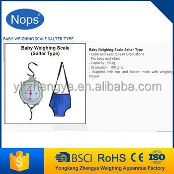 Spring Hanging Dial Baby Weighing Scale 25KG Mechanical with Pants