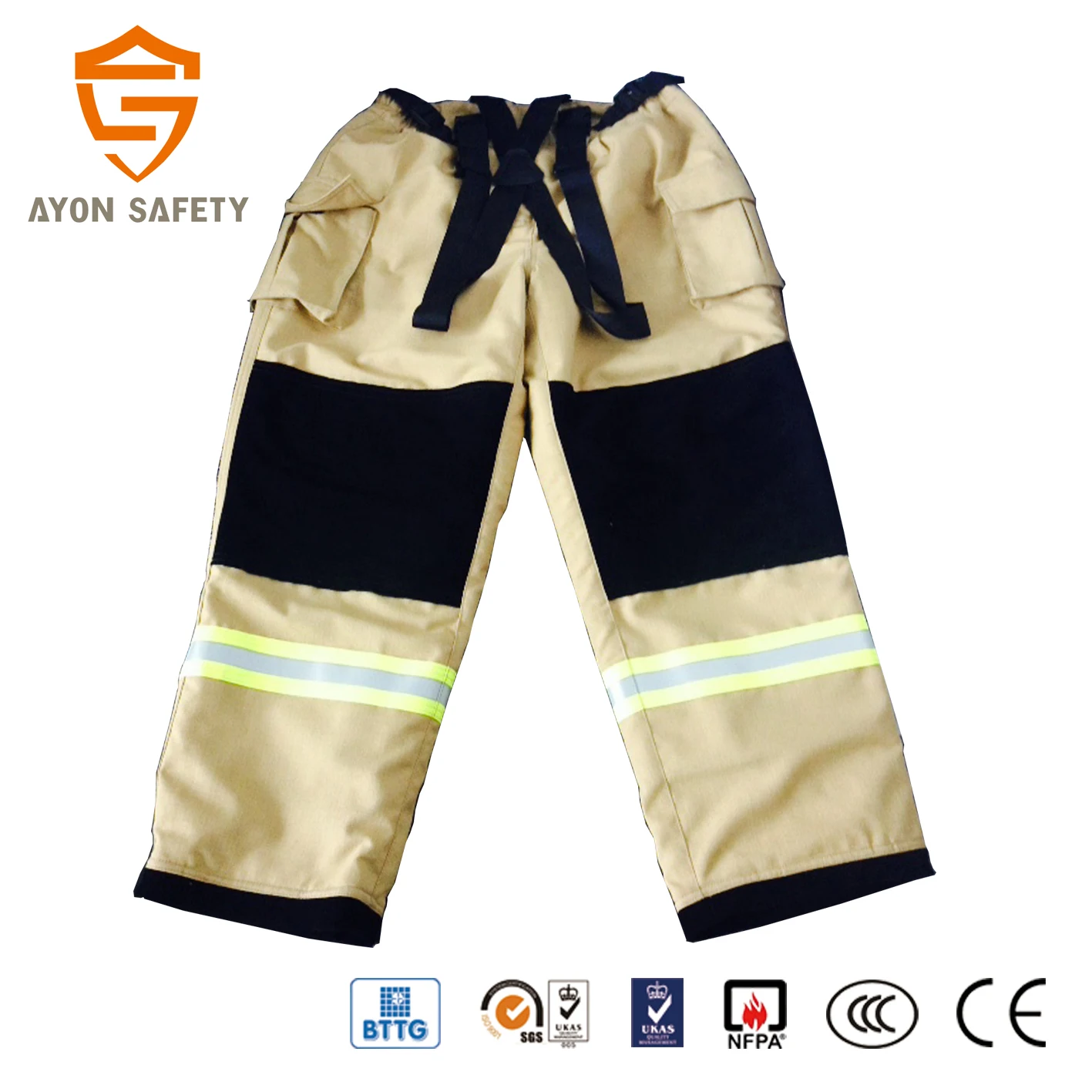 Flame Retardant Fire Safety Uniform Fireman Coverall Key Safety Clothing