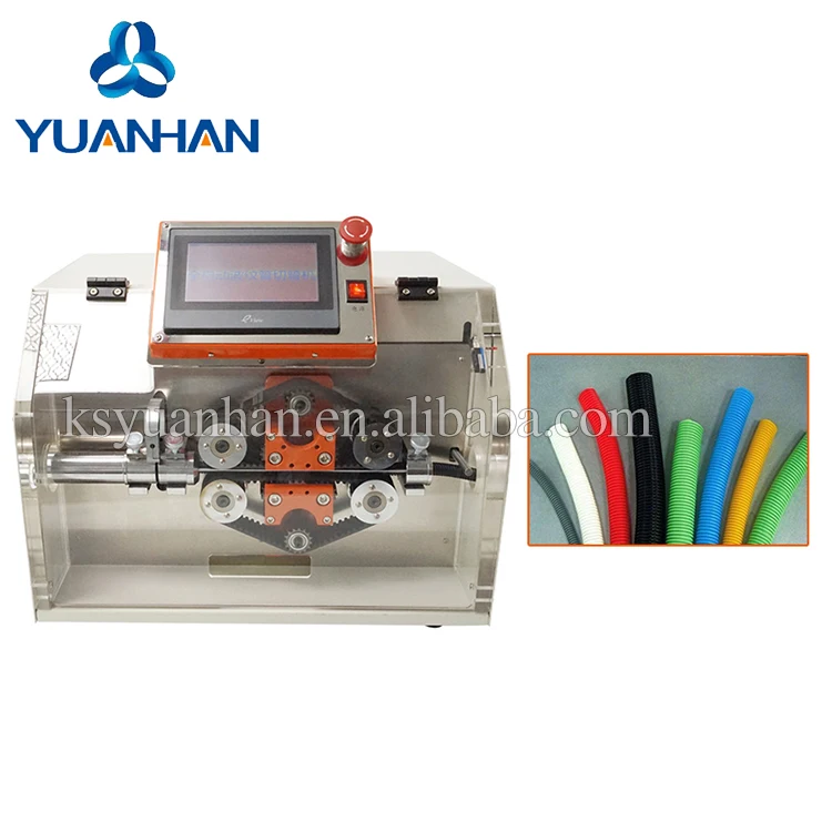 High Precision Tube Cutting Machine With Rotary Blades Knife Corrugated PE PVC Plastic Hose Cutter