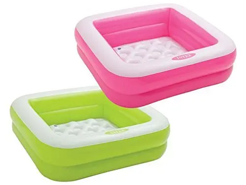 INTEX 57100 Play Box Pool Square Shape Inflatable Baby Pool 86cm X 86cm X 25cm