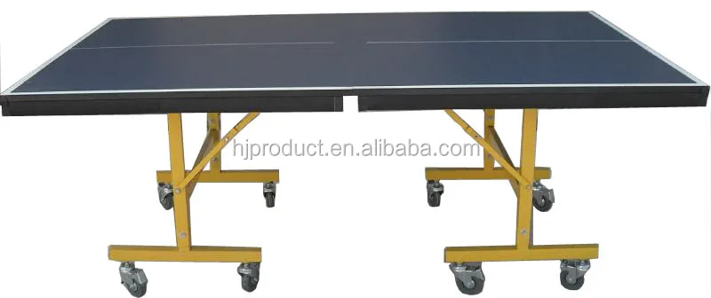 Обычный стиль легко собирающийся студийный складной перемещение 8 колес нога стол для настольного тенниса