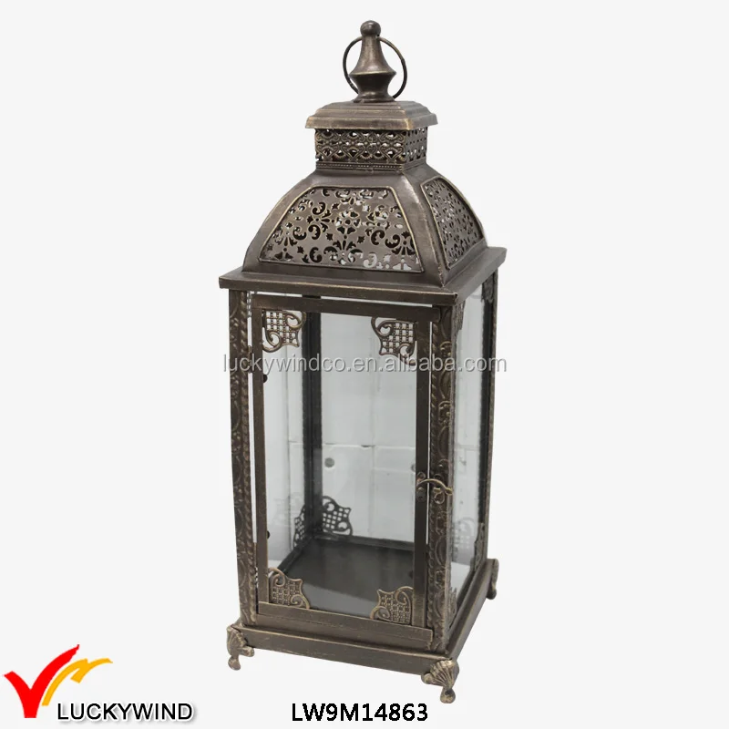 Lace Retro Antique Candle Holder Floor Candle Lanterns