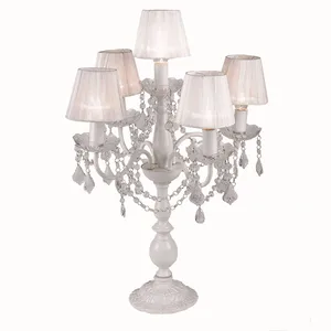 Hot Selling Chandelier Table Lamp Table Top Chandelier Centerpieces for Weddings Black Table Lamp Shade