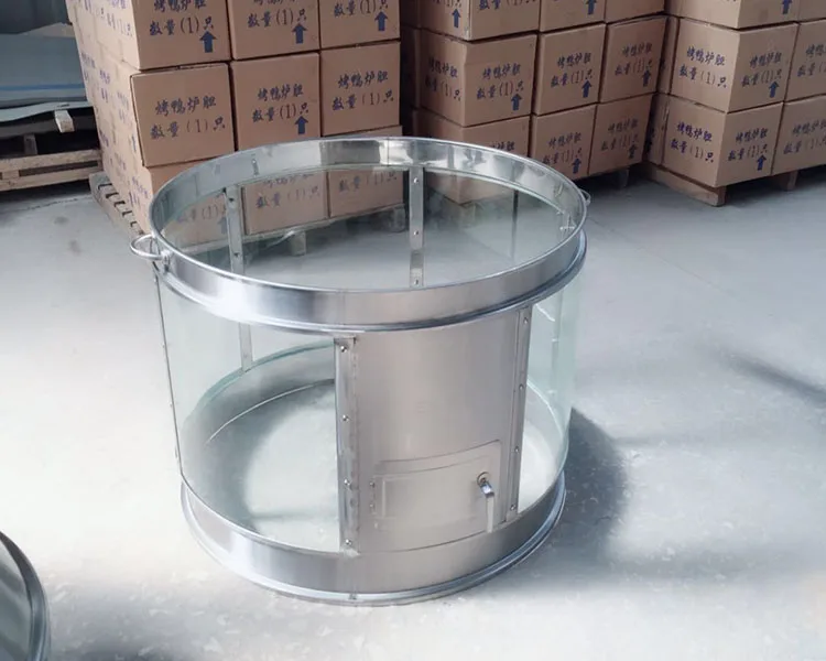 
 Рекламный угольный Жаровня из закаленного стекла для курицы/Пекинской утки  