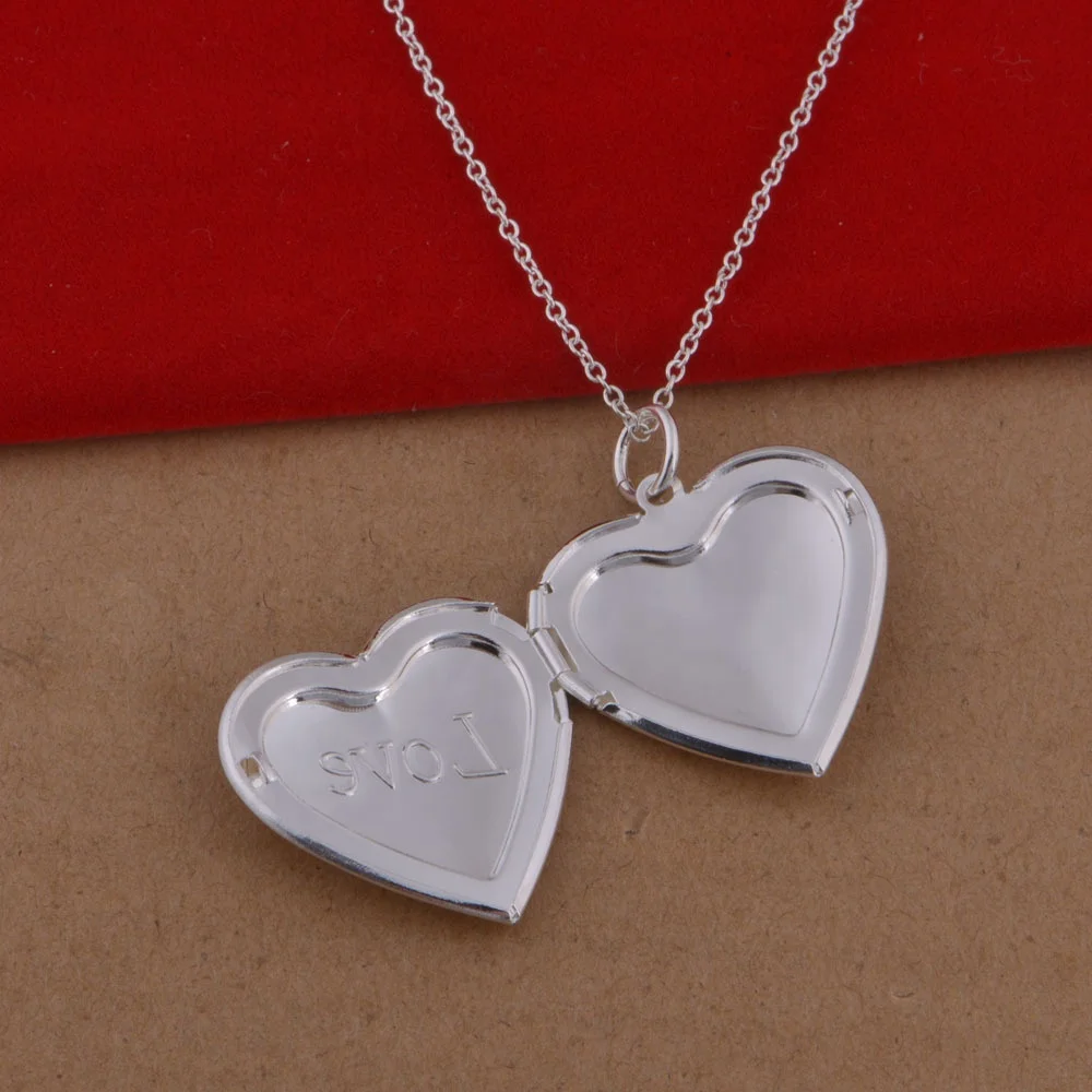 Personalised Plain Heart Locket Necklace With Photo | Twenty-Seven