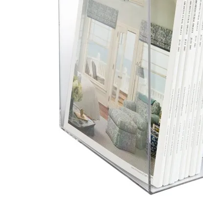 Durable Transparent Clear Acrylic Magazine Holder Slipcase Display ...
