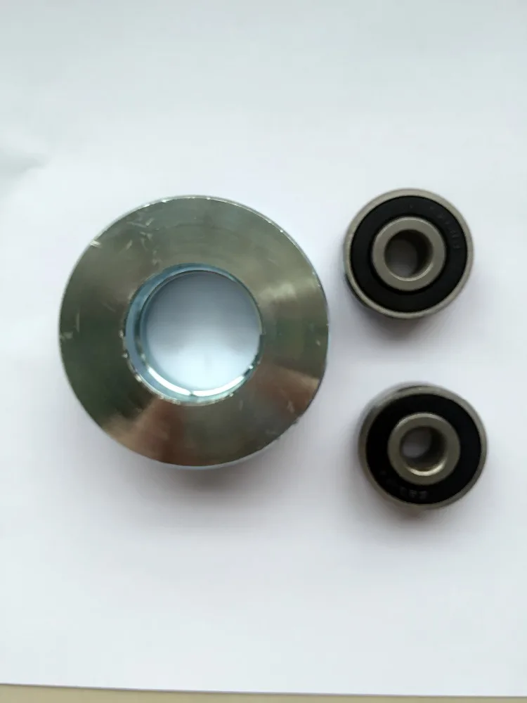 Galvanized Cableway Trolley Roller for Banana Farm, Hanger Banana Roller with Two 64mm Wheels
