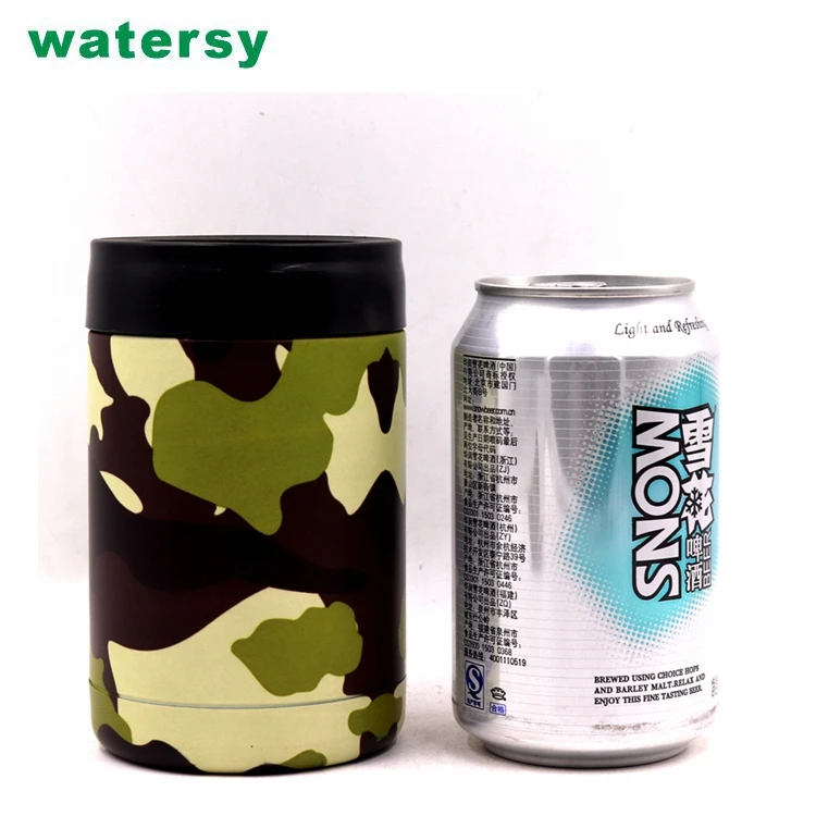 
2020 банка пива и держатель 12 унций Двойная Стенка нержавеющая сталь Изолированная нержавеющая сталь банка охладитель с крышкой 