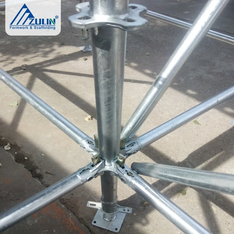 ZULIN Steel Ring-Lock Formwork Scaffolding System Lightweight Outdoor Concrete Facade Building Construction Galvanized Available