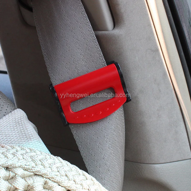 Oterri Seat Belt Adjuster Shoulder Neck Strap Positioner Clips Convenient Auto Seat Belt Cover Clips Protector 2 Packs,Black 