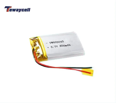 603045 850mah 3.7v making machine bis approved production lithium polymer ion  battery cells pack  for electric car