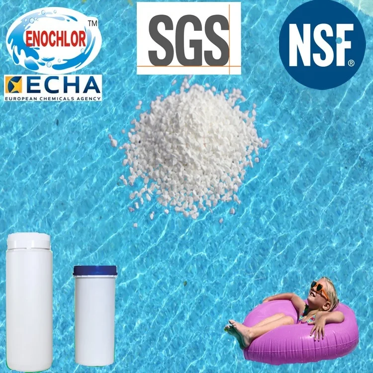 super chlor swimming pool chlorine chemical good solubility calcium hypochlorite