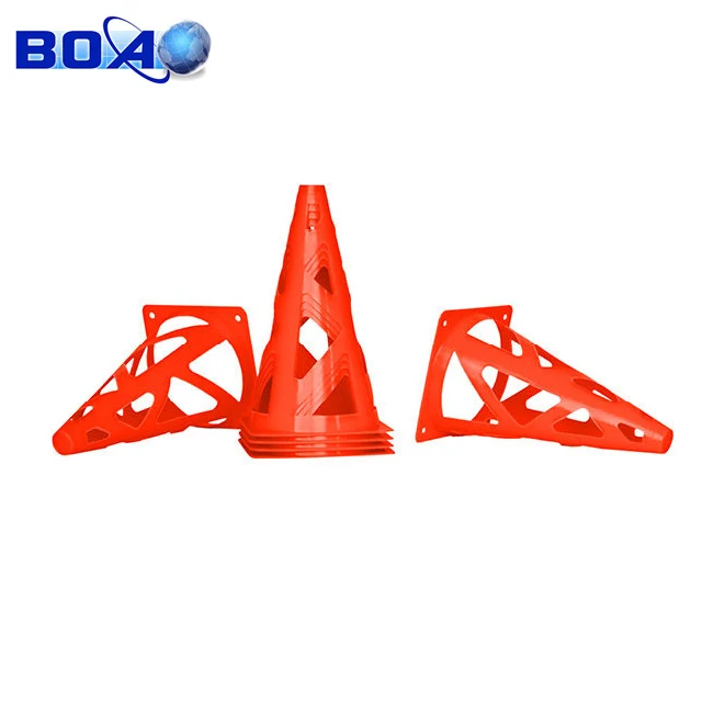 Plastic Soccer Football Collapsible Safety Cones Training Accessory