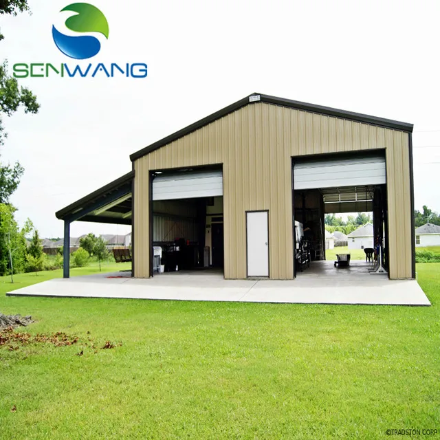 Low Price Steel Structure Metal Prefabricated Car Garages and Sheds Car Garages for Convenience Stores