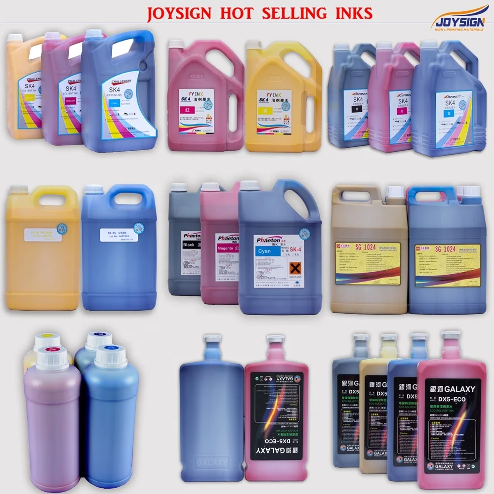 
Эко-растворимые чернила для Galaxy Roland Mimaki DX4 DX5 DX7, печатные головки 