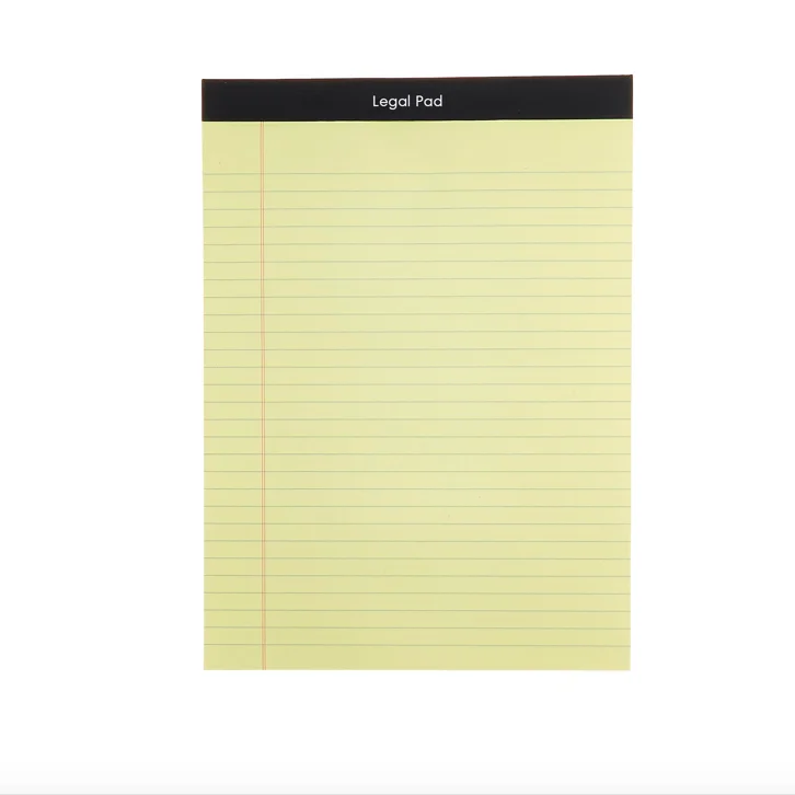 Notepad Wide Ruled Legal Paper Line Printed Memo Pad Custom List Notepad Planner