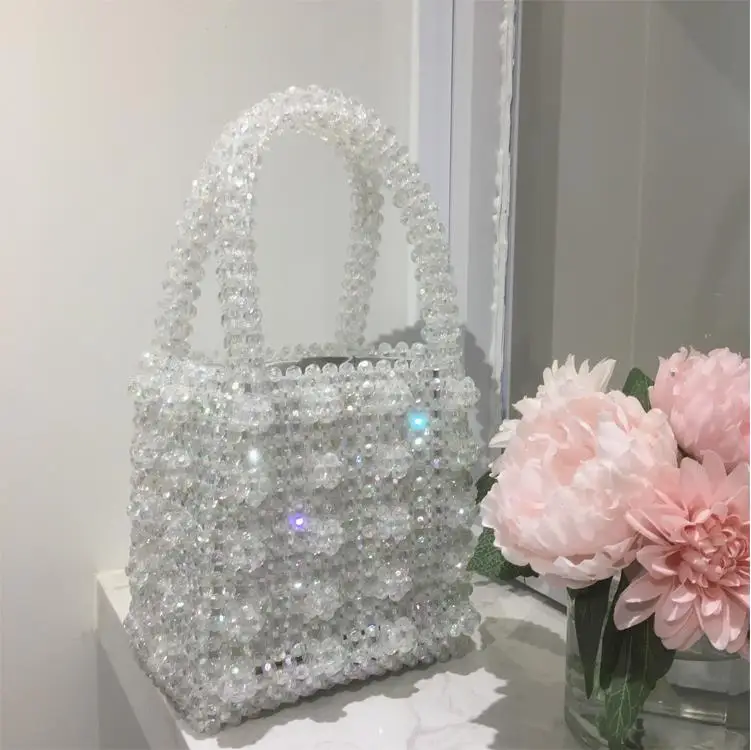 Transparent 2024 beaded bag