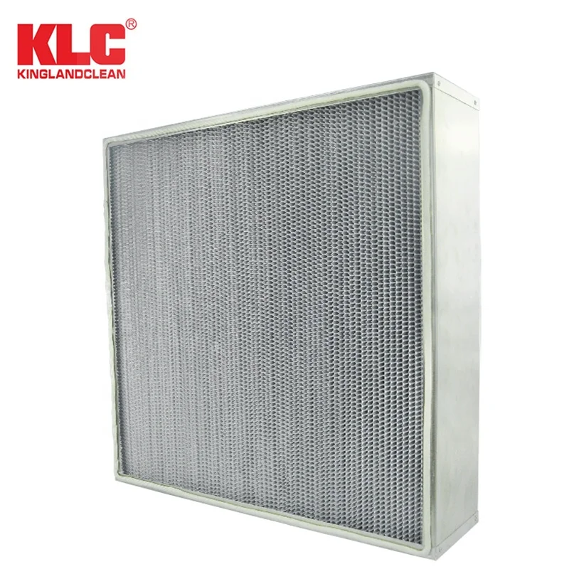 High Efficiency Particulate Air Filters Glass Fiber High Temperature HEPA Filter