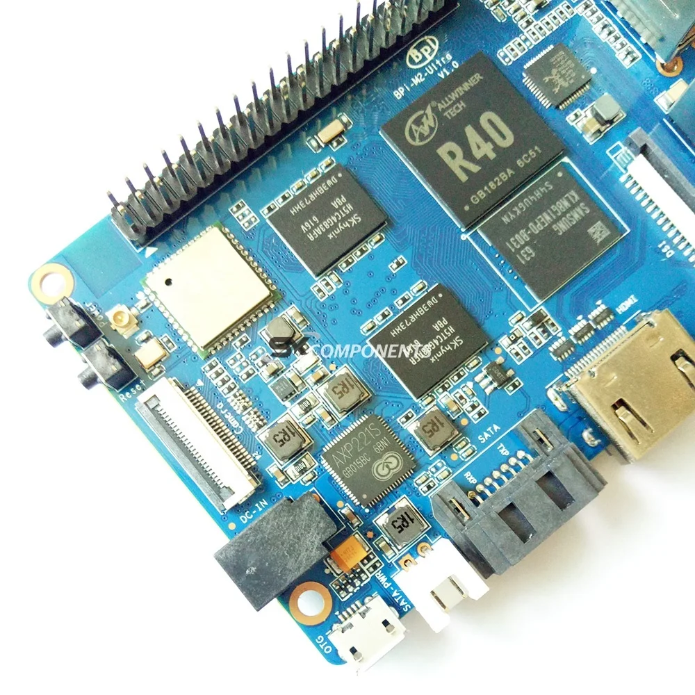 BPI M2 комплект Ultra R40 четырехъядерный 2 ГБ DDR3 ОЗУ с WiFi 8 ГБ eMMC демонстрационная плата однобортный компьютер