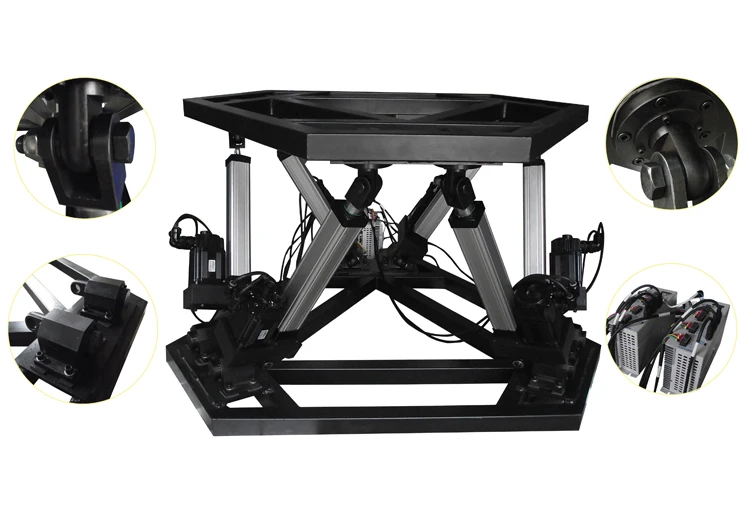 Popular 6 DOF Motion Platform for Car Simulator/AC Linear Actuator