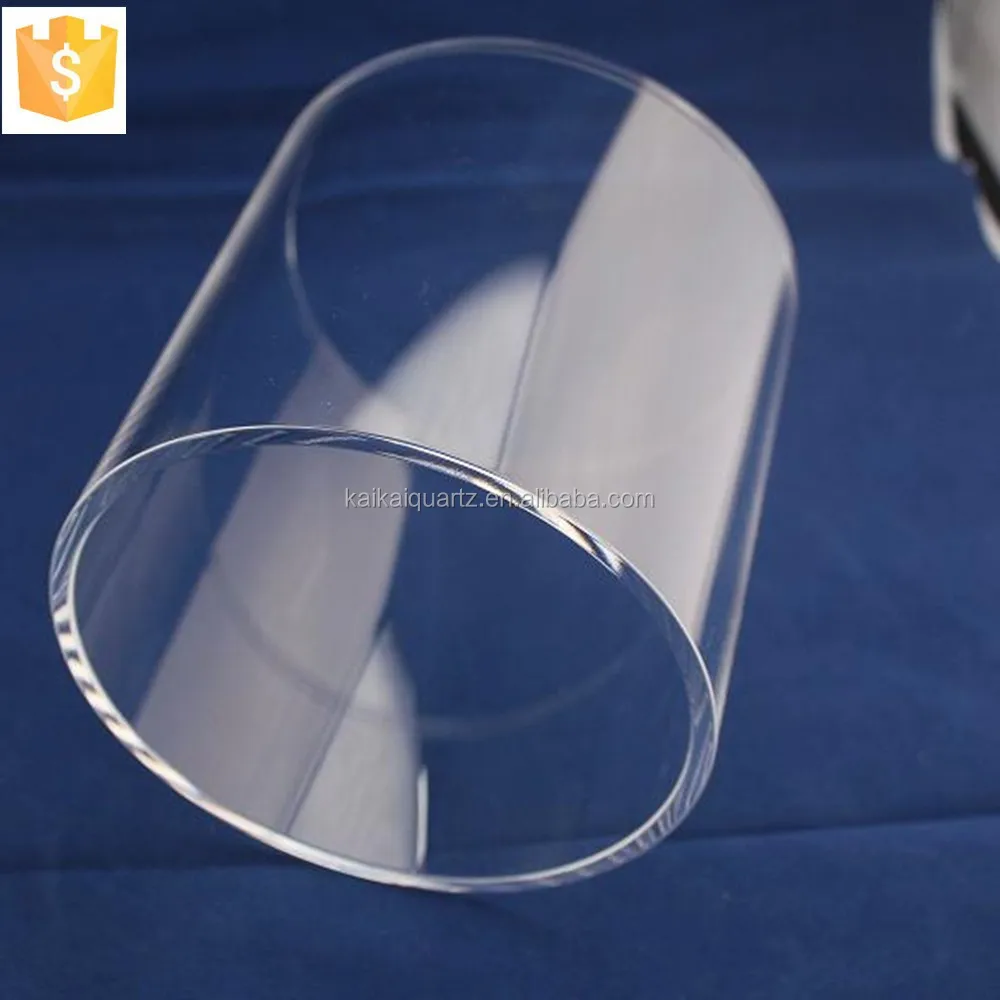 
 Шлифованная кварцевая стеклянная трубка большого диаметра без озона  