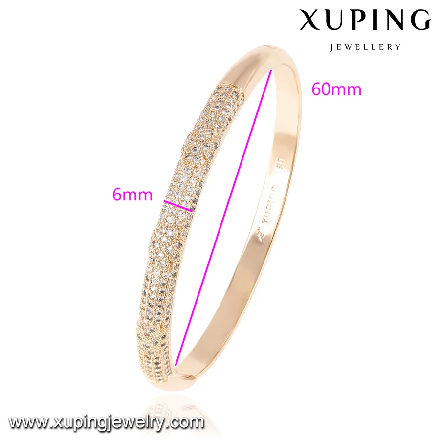 51439 xuping 18金バングル ドバイジュエリー アフリカの金バングル