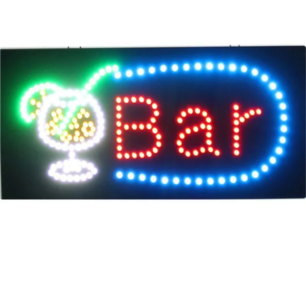 LED Neon OPEN Sign Business Displays Light Flashing Mode Motion Lighted Sign 
