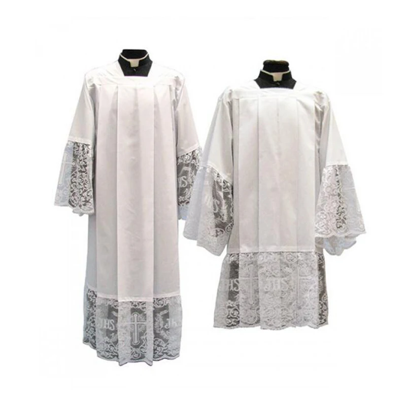 Custom Church Vestment White Clergy Surplice for Women