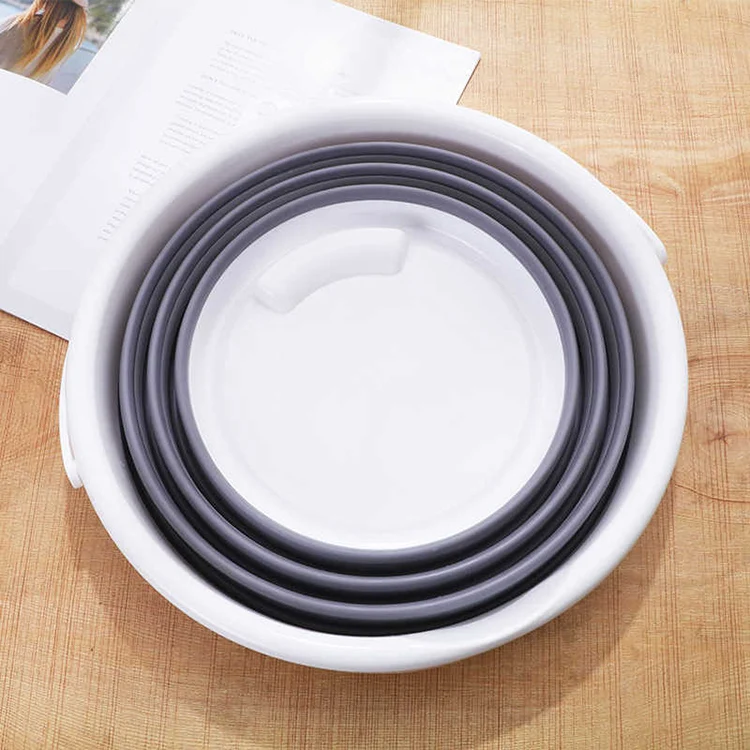 Онлайн Лидер продаж Новый дизайн дешевая большая емкость портативный Круглый складной ковш для мытья автомобиля пластиковая швабра ведро