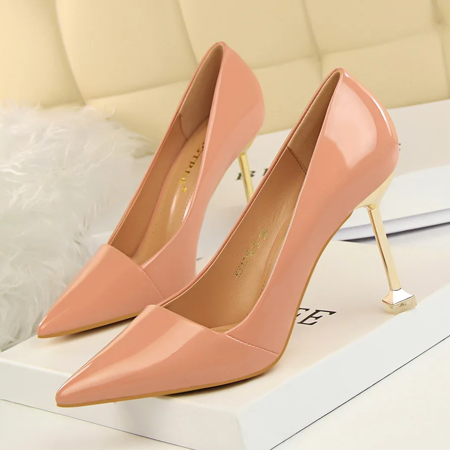 Ayesha Peach Pink Stiletto Shoes
