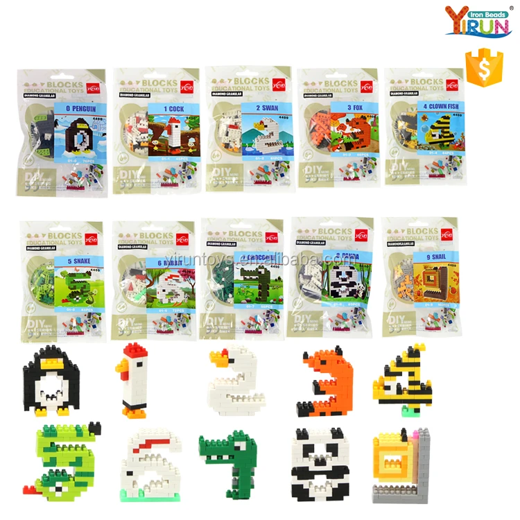 Детские игрушки 3D Пазлы мини цифра кирпич шт Nano Building Block