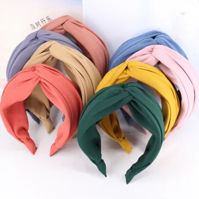 Fashion Hair Accessories Elastic Headband Multi Colors Knotted Fabric Hair  Band For Wholesale - Buy Hair Bands For Girls,Hair Bands For Teenagers,Flat  Elastic Hair Band Product on 