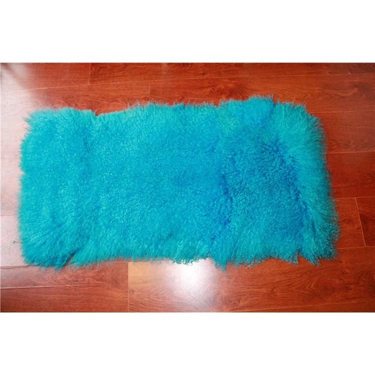 Хорошее качество, хорошо продаваемая многоцветная монгольская тарелка из натурального меха ягненка