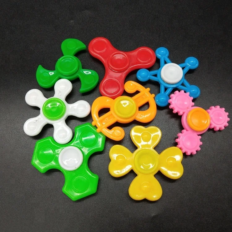 8 Design Mini Finger Plastic Hand Spinner Fidget Toy for Kids 2inch 5cm 50mm Capsule Toys
